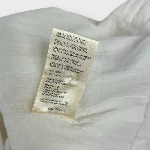 Anthropologie White Cotton Button Front Tank Size Small - Picture 6 of 6